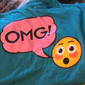 Emoji girl shirt size large 10/12